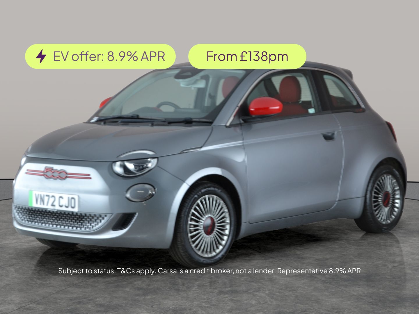 2022 Fiat 500 E RED (117bhp)