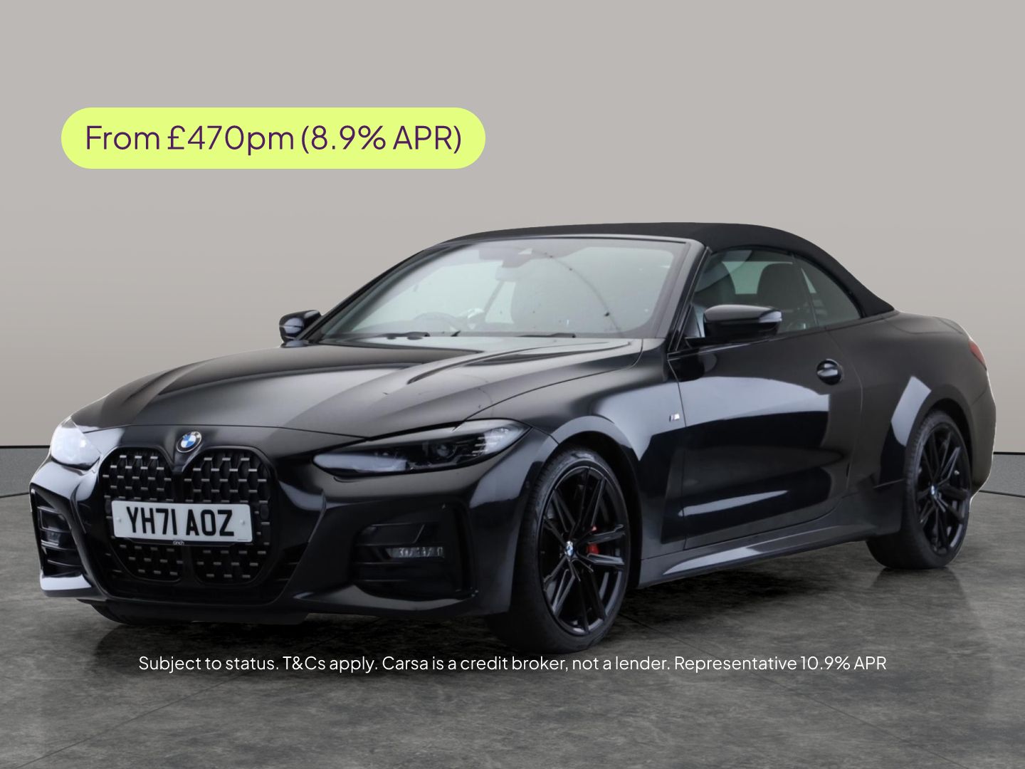 2021 BMW 4 Series 2.0 420i M Sport Convertible 2d Auto