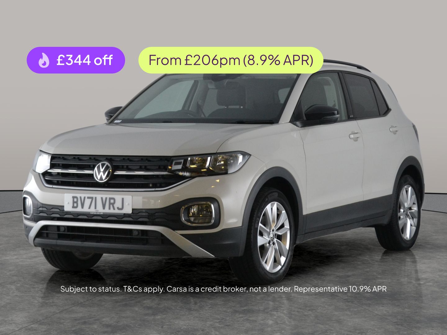 2021 Volkswagen T-Cross 1.0 TSI Active (110ps) DSG