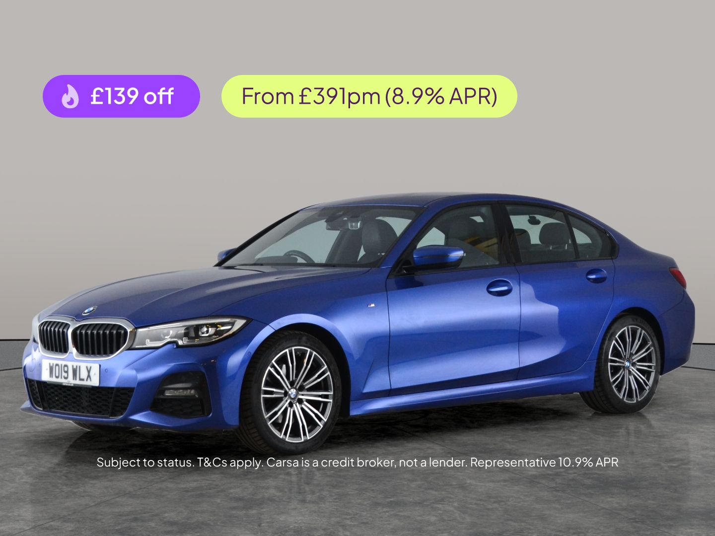 2019 BMW 3 Series 2.0 320i M Sport (184bhp) TU Saloon 4d Auto