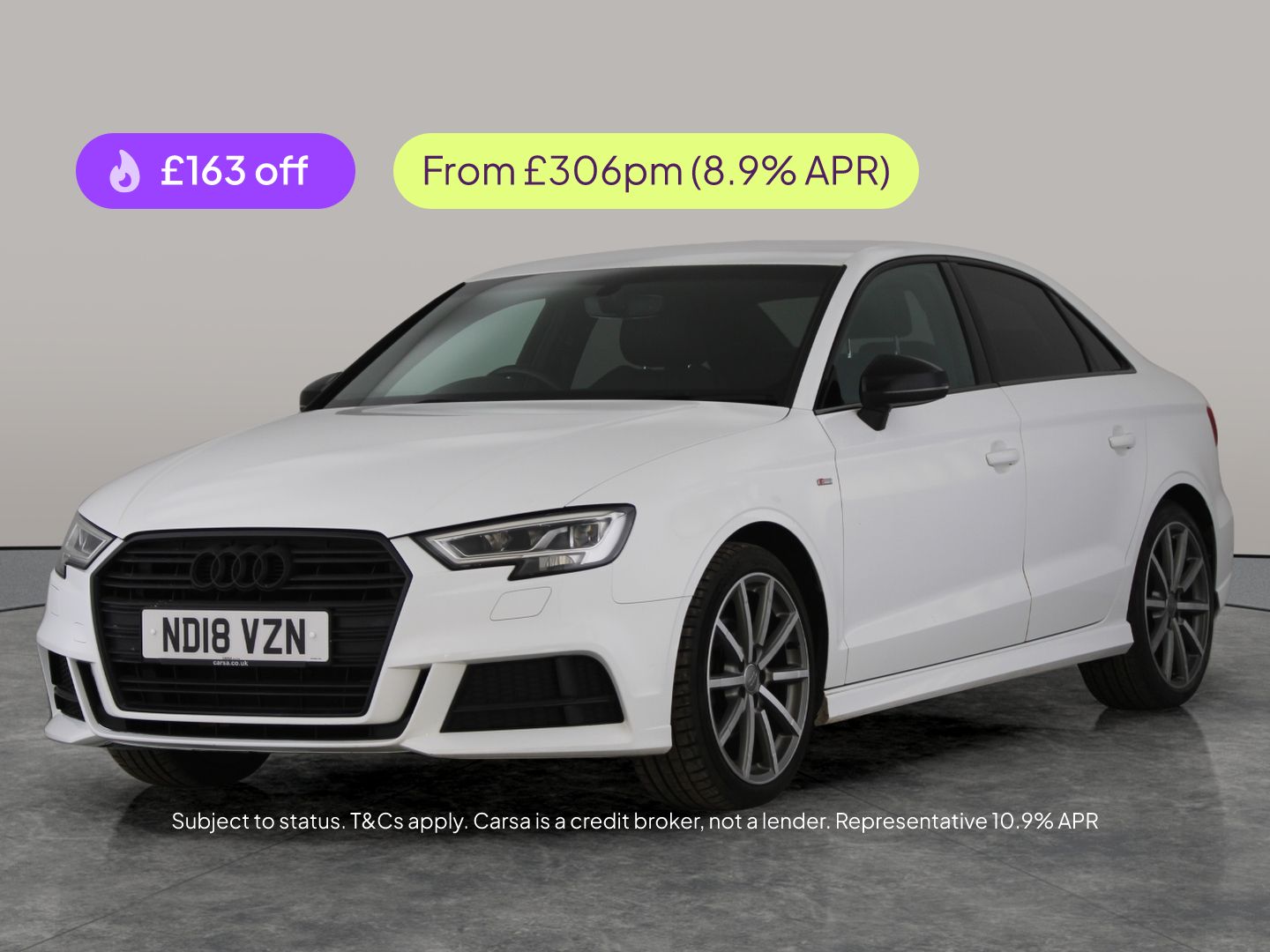 2018 Audi A3 1.5 TFSI Black Edition Saloon 4d